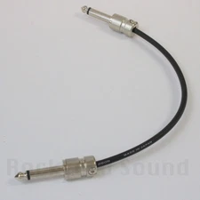 Canare GS-4 Low Profile Patch Cable, Straight to Straight, Nickel