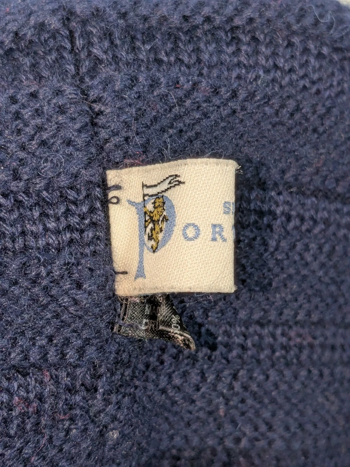 Bufanda infinita Portolano cuello para mujer, azul marino, talla única, acanalada, mezcla de lana Foto 3 de 4