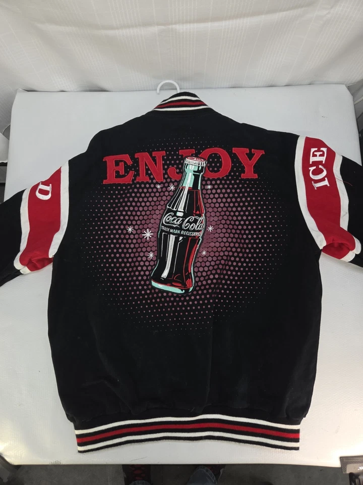 Vintage JH Design Coca Cola Racing Jacket Size L - Image 2 of 4