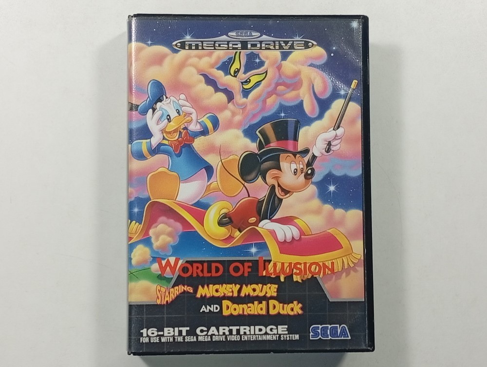 WORLD OF ILLUSION STARRING MICKEY MOUSE AND DONALD DUCK SEGA MEGADRIVE (MD) PAL-