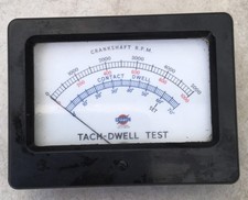 A VINTAGE ANALOG ENGINE ANALYSER TACH-DWELL TEST CRANKSHAFT R.P.M.