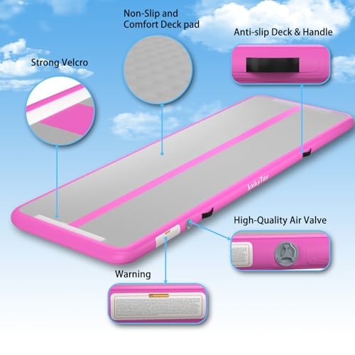 Air Mat Tumble Track 4 inches Thickness Inflatable Gymnastics Mat for Home 