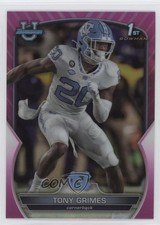 2022 Bowman U Chrome Pink Refractor Tony Grimes #75 0hw4