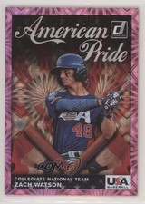 2019 Panini Donruss American Pride Pink Firework Zach Watson #AP24 b1p