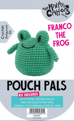   Franco der Frosch Häkelset | Anfänger Amigurumi Beutel Freunde | DIY Basteln Geschenk 