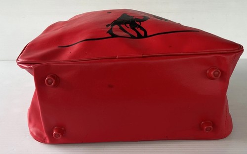 Vintage 1970s National Bank Travel Australia Red Travel Holiday Bag Vtb Bag - Picture 6 of 9
