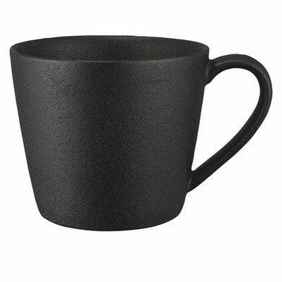 Maxwell & Williams Becher Caviar Black kegelförmig, Tasse, Porzellan, 420 ml