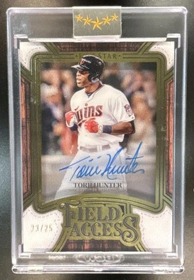 2025 Topps Five Star Torii Hunter Field Access Auto /25 Minnesota Twins