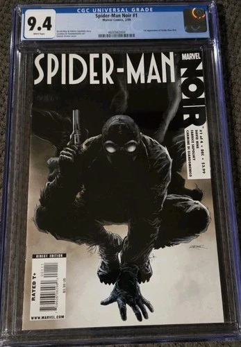 Spider-Man Noir #1 CGC 9.4 2009 1st Print High Grade 1st Appearance CUSTOM LABEL