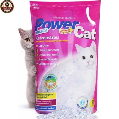 6 x 5 l = 30 L Power Cat Magic Silikat Katzenstreu Powercat
