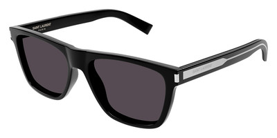 Saint Laurent SL 619 Sunglasses Men Black/Crystal 56mm New 100