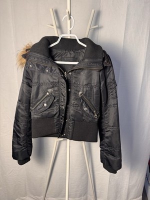 Vintage Burberry Blue Label black cropped women jacket, Y2K Era, S