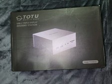 TOTU USB-C Triple Display Docking Station Model TT-DC001A - ZKH277-FE1 NEW