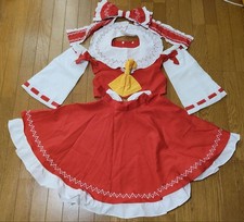 Touhou Project Hakurei Reimu Cosplay Costume S Used 10 Years Old Japan