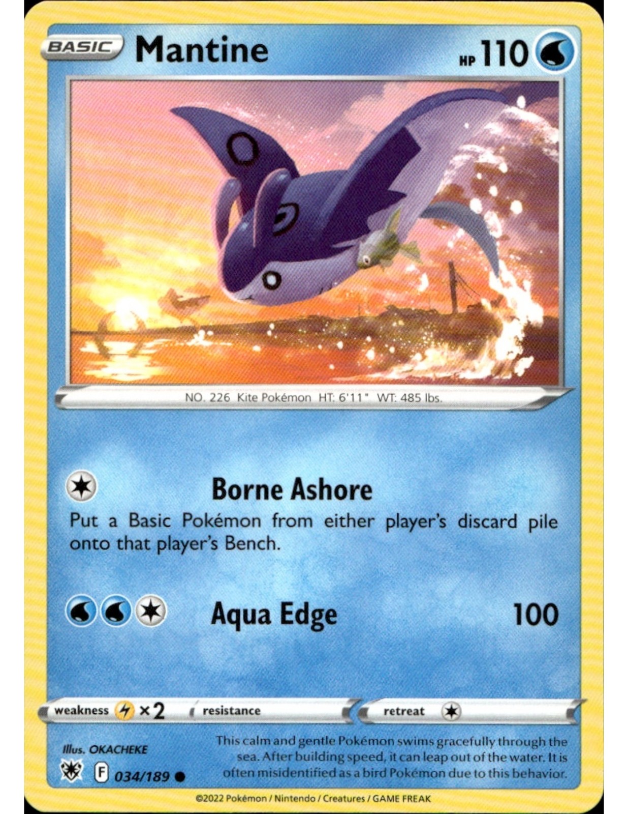 Mantine Common Sword & Shield Astral Radiance 34/189