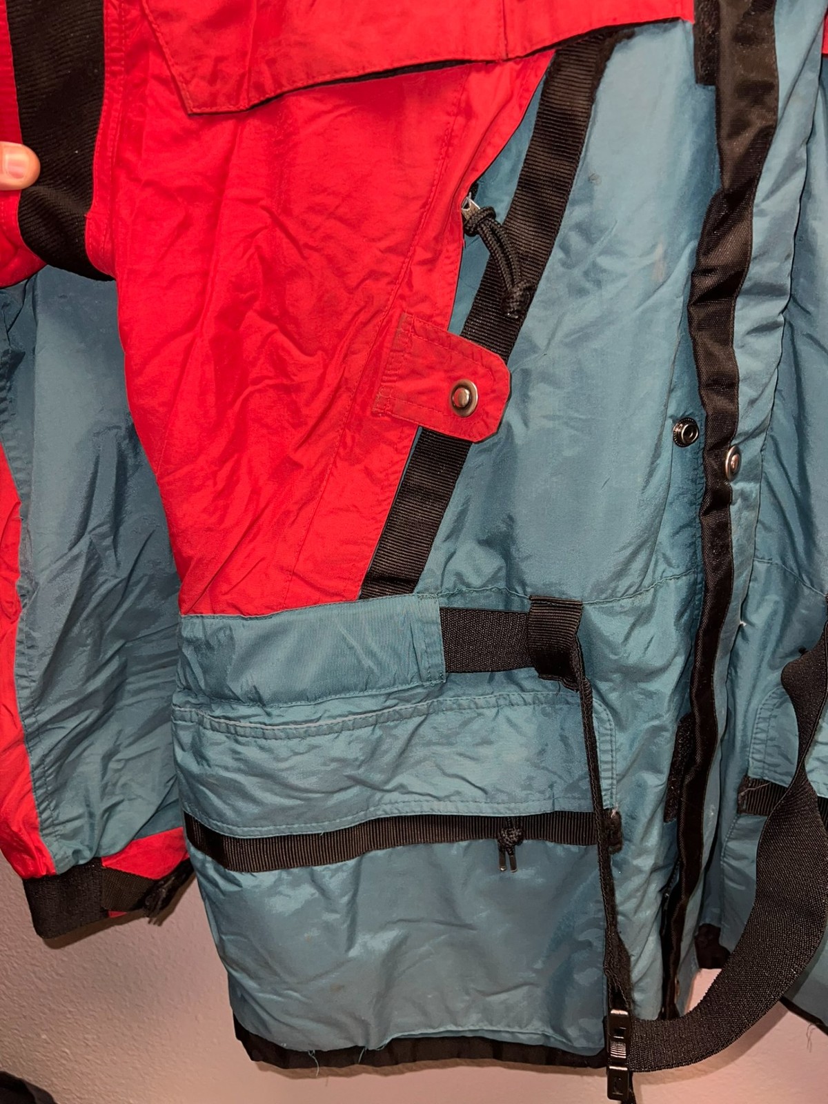 Boulder Tech Microlite Colorblock Ski Jacket Red … - image 5