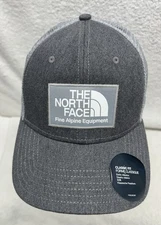The North Face Mens Adjustable Mudder Trucker Gray Snapback Hat