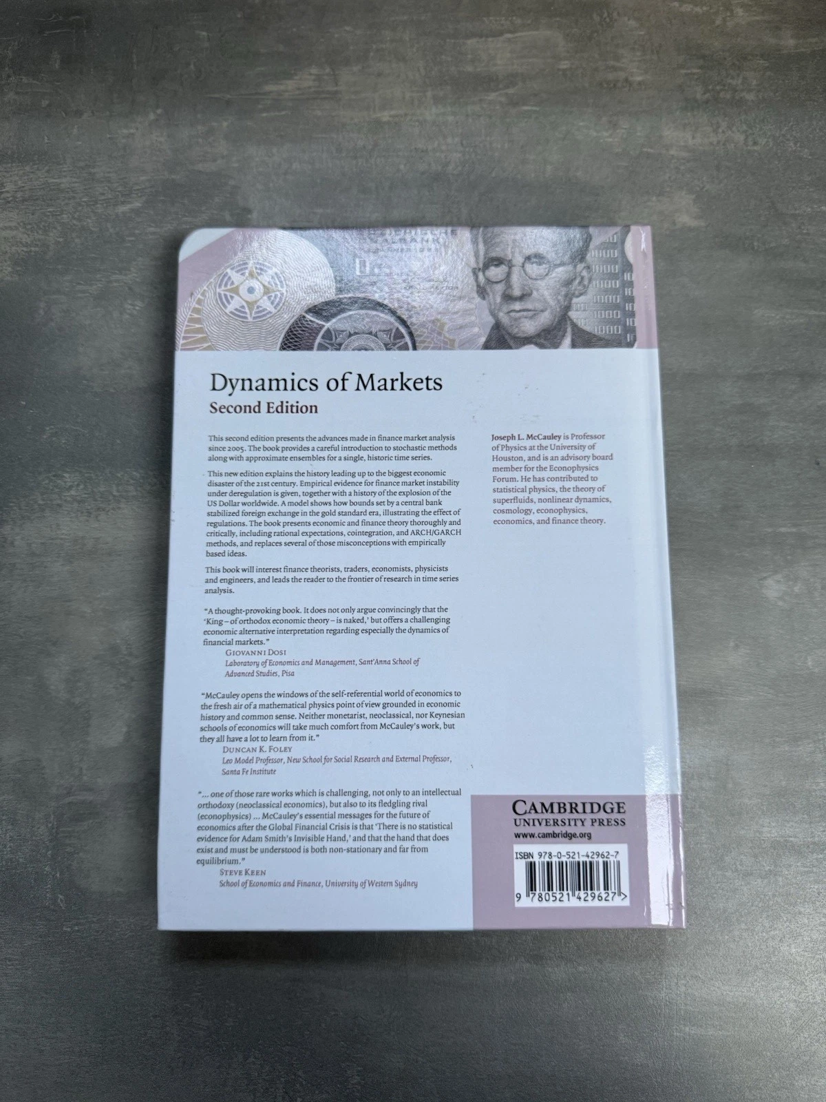 Dynamics of Markets The New Financial Economics 2nd Edition Joseph L. McCauley 6