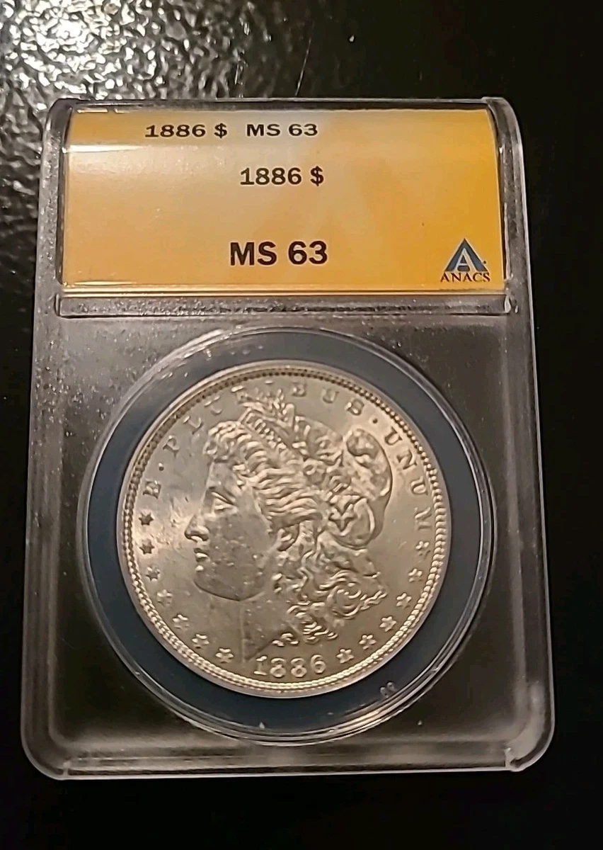 MS 63 Graded 1886 Year Morgan US Dollars (1878-1921) for sale | eBay