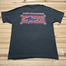 Vintage 90s Authentic Local Beat Sportswear Fast Breakers Shark Surf Shirt - XL