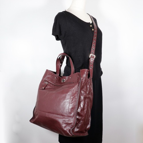 VALENTINO GARAVANI Rock studs Tote Bag shrink leather 2WAYShoulder Brown l... - 第 12/12 張圖片