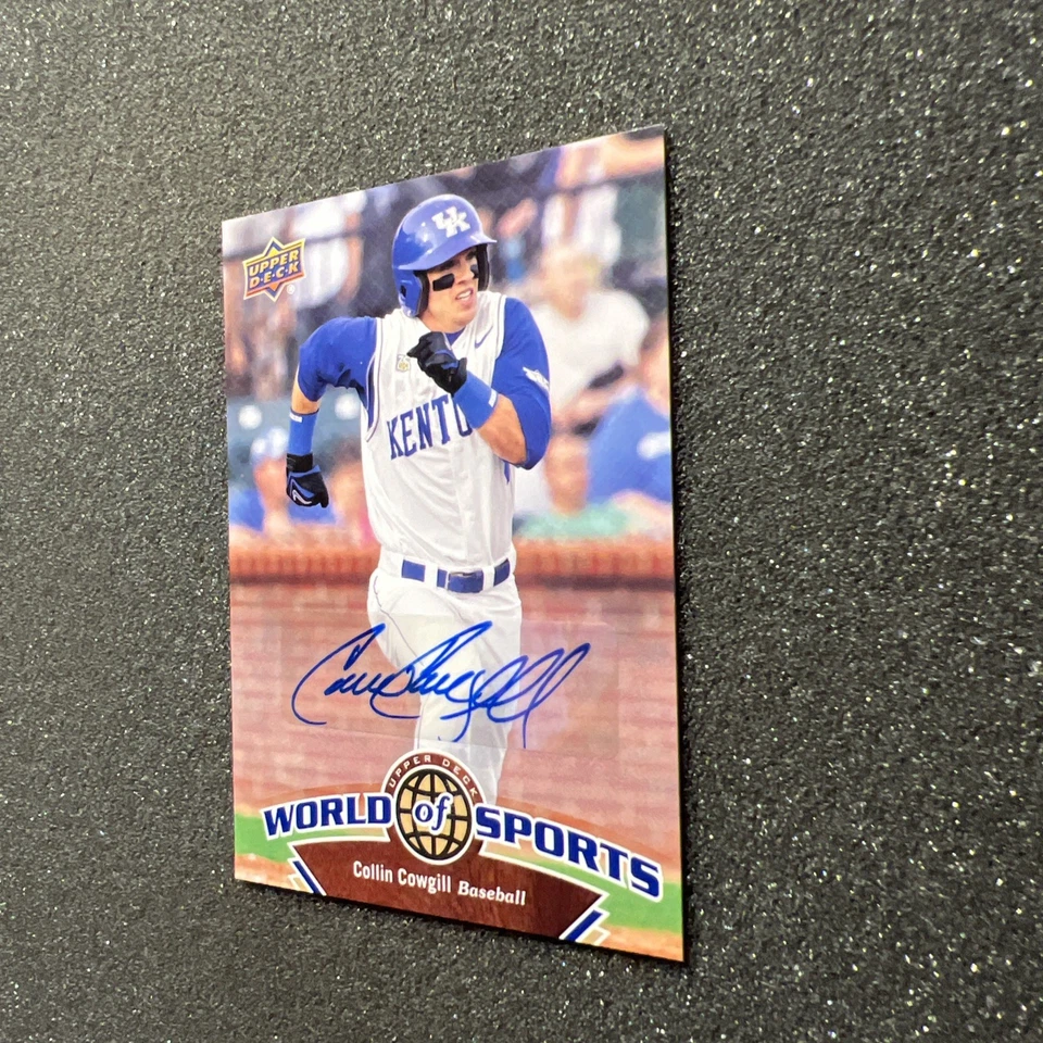 2010 UD World Of Sports COLLIN COWGILL #122 Kentucky AUTO - BASEBALL CARD - Image 3 of 4