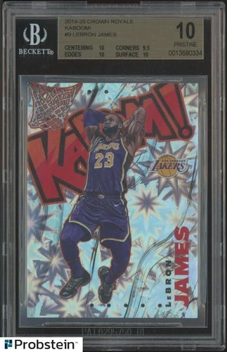 2019-20 Panini Crown Royale KABOOM! #9 LeBron James Lakers SSP BGS 10 PRISTINE