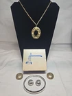 Whiting & Davis Vintage Costume Jewelry Lot Earrings Necklace Bracelet w Box