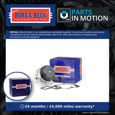 Water Pump fits MERCEDES GLS350D X167 2.9D 2019 on OM656.929 Coolant B&B Quality