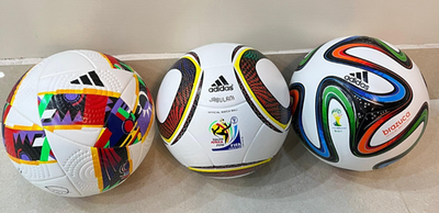 Adidas Brazuca 2014 + Jabulani 2010 + MLS Pro Official Match