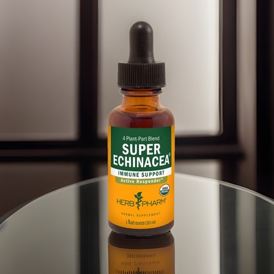 x2 Herb Pharm Certified Organic Super Echinacea Liquid Extract 1.0 oz ea Sealed!