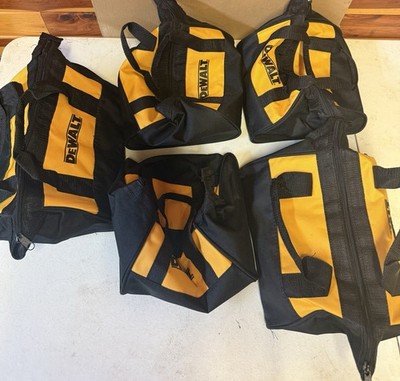 New Dewalt 9  Heavy Duty Nylon Tool Bag 9  x 9  x 8  LOT OF 5