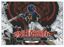 2023 Panini Donruss Jackson Chourio Rookie RC Unleashed Silver /349 #U16 Brewers