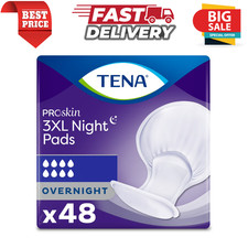 TENA ProSkin 3XL Pads Overnight Absorbency 48 Count Leak Protection