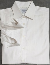 Charles Tyrwhitt Men  s White Dress Shirt 16 33 French Cuffs
