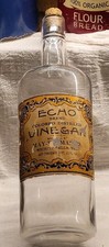 Rare Echo Brand Vinegar May-Thomas Co. Wichita Falls Texas w Original Label