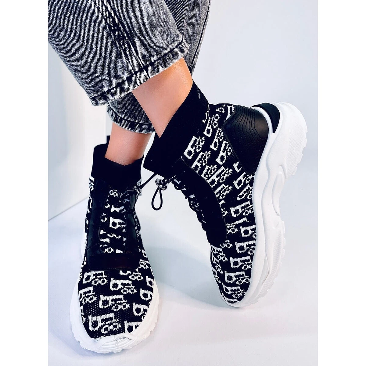 Botines calcet n Helti negros eBay