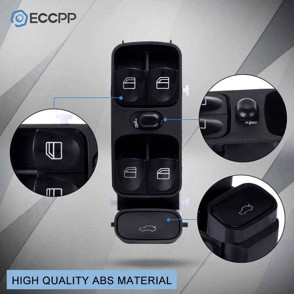 Interruptor ventana delantero izquierdo mercedes-benz c320 c280 c240 c230 c350 c55 amg Foto 2 de 4