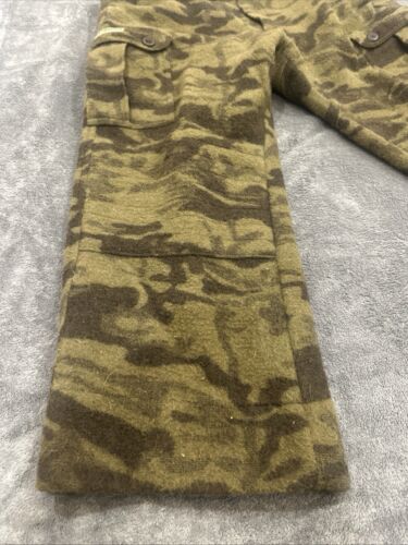 Vtg Columbia Wool Blend Gallatin Range Pants Men 40 Camo Cargo Hunting Heavy - Picture 6 of 14