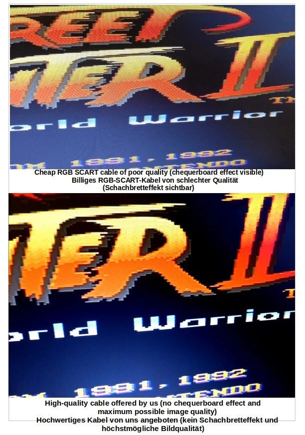 Professional RGB SCART Cable for SNES. Sync on Luma.  High quality SNES cable - Image 2 of 4