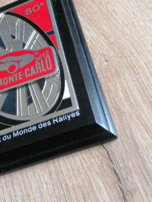 Trophée Plaque émaillée - 15ème Rallye Historique Monte-Carlo 2012 - Original