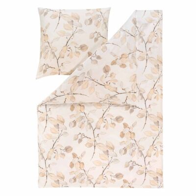 Flanell Bettwäsche Estella Pinzolo sand warme Winterbettwäsche schlicht in beige