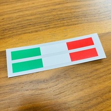2x Italia Specchio Adesivo Tuning ✔ Em Calcio ✔ Sticker per Auto Bandiera ✔