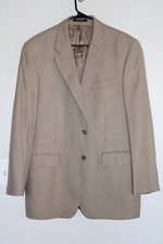 BROWN PLAID POLO by RALPH LAUREN SILK WOOL BLEND SPORT COAT sz 42L suit jacket