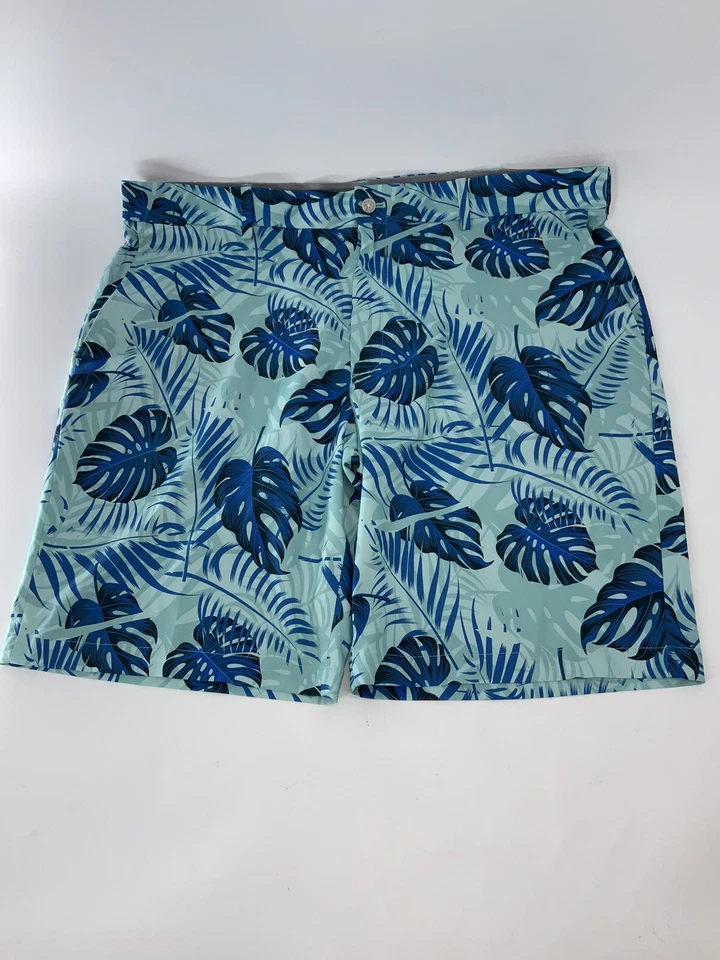 Pantalones Cortos de Golf Walter Hagen 11 Majors Talla 42 Hombres Floral Azul Poliéster YGI W4-164 Foto 2 de 4