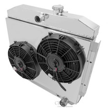Champion 2 X 10 Fan And Shroud Combo Only For 1955 - 1957 Chevy W V8 Mounting