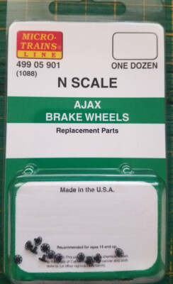 N Micro Trains 499 05 901 Ajax Brake Wheels  1088  parts   1 DZ