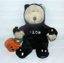 Starbucks 2002 Bearista Bear Plush 22nd Ed Halloween Black Cat Meow Costume