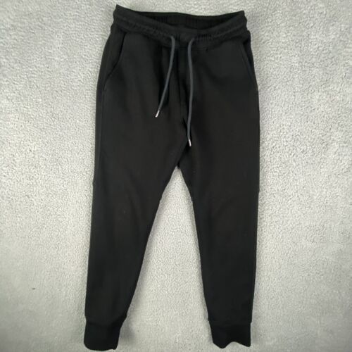 American Eagle Sweatpants Mens Small Black Jogger Tapered Drawstring Pull On - Picture 2 of 11
