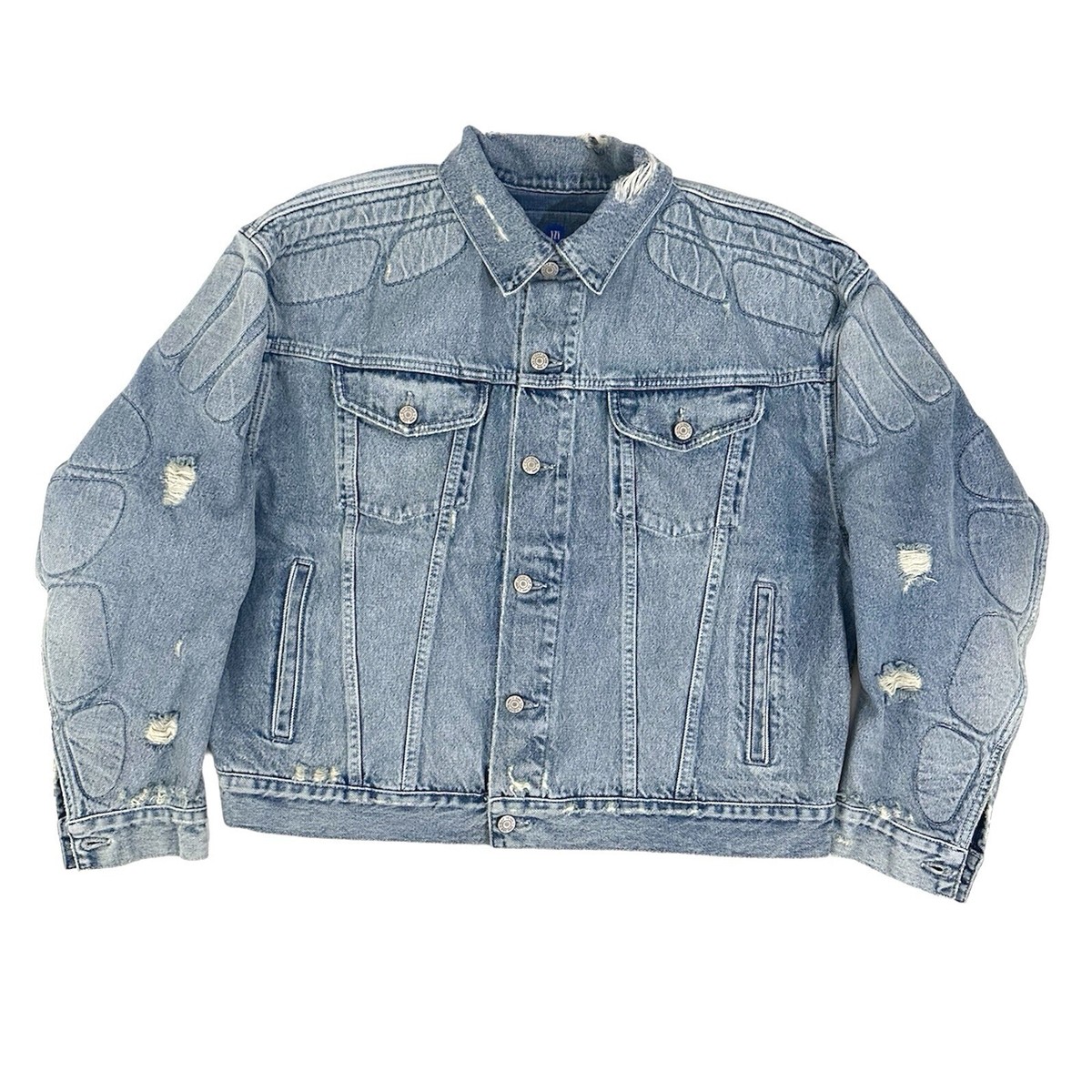 RARE MADE IN USA YEEZY GAP BALENCIAGA DENIM JACKET SIZE S | eBay RARE MADE IN USA YEEZY GAP BALENCIAGA DENIM JACKET SIZE S | eBay